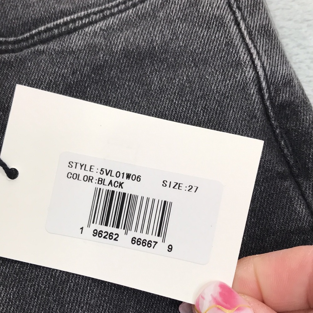 LNDN Jeans Antique Black Mid  Rise Flare Jeans Size 27 New with tags - Picture 2 of 10